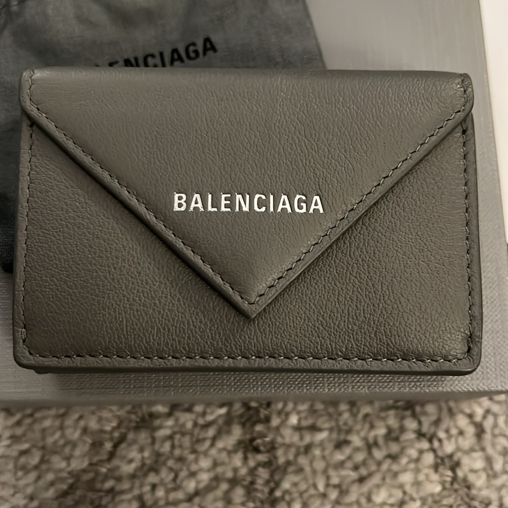 Balenciaga Papier Mini Wallet, dark steel grey, NEW IN BOX! - Picture 3 of 11